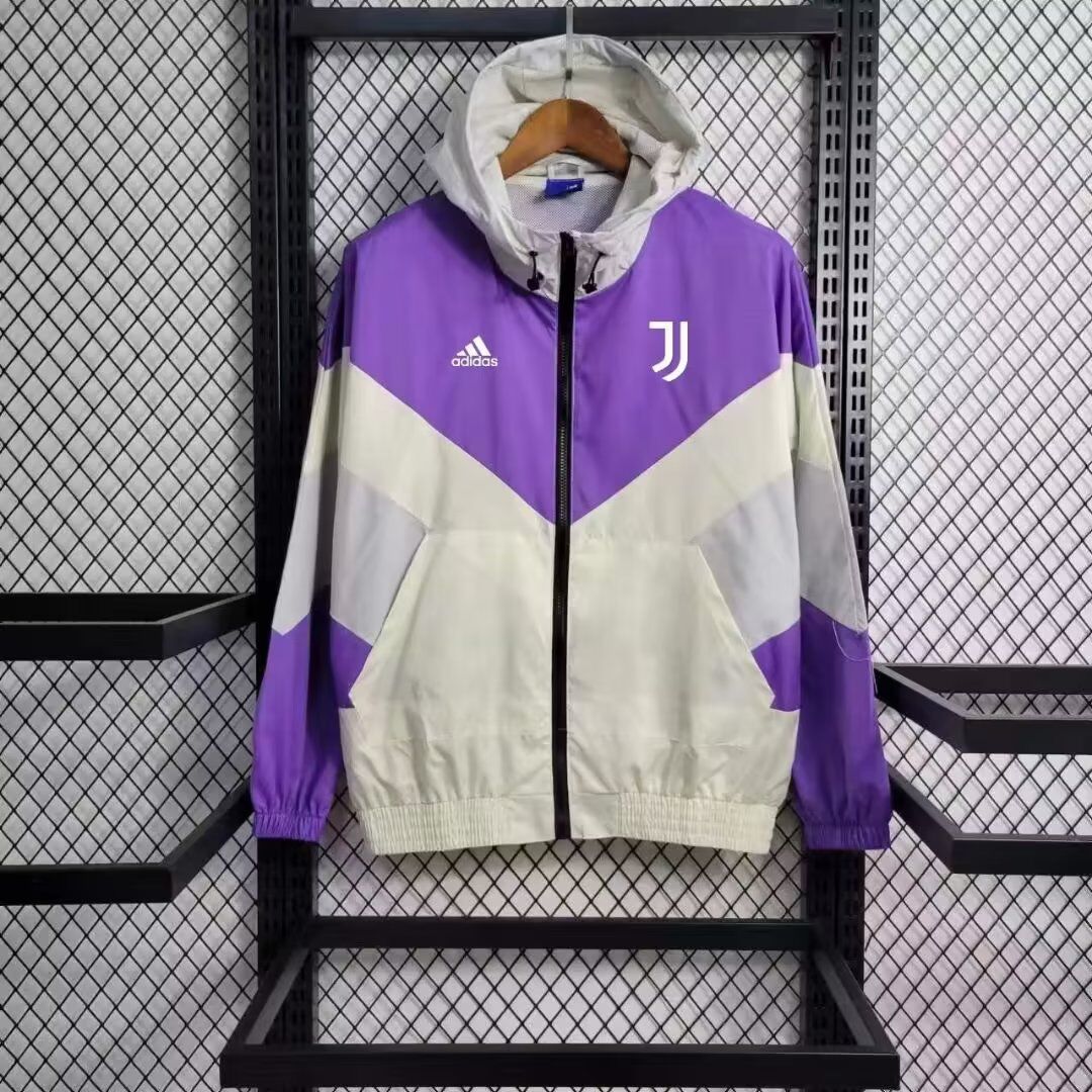 AAA Quality Juventus 23/24 Wind Coat - Purple/White